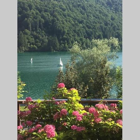 Casa A Schiera Fronte Lago Con Giardino Barcis Extérieur photo